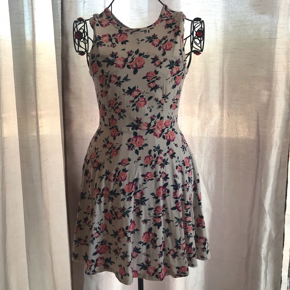 vans flowery skater dress